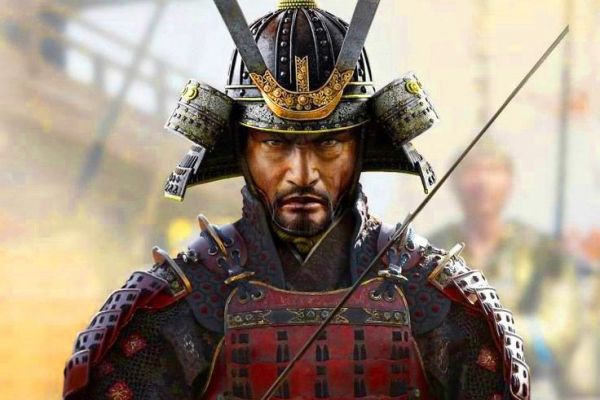 Samurai with katana 